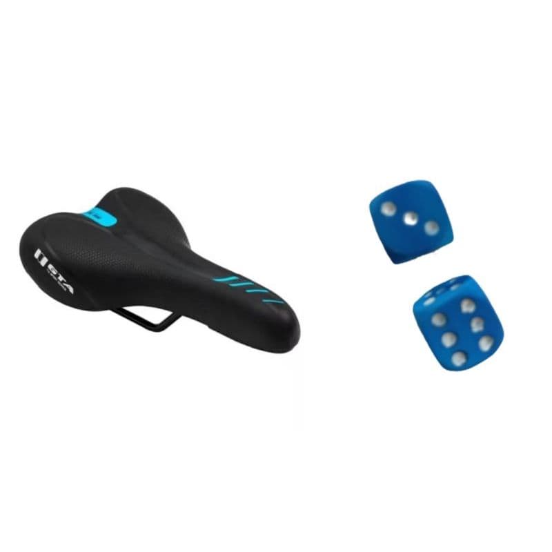 Selim de Bicicleta GTA NX Series Conforto Extra tampa valvula dado azul