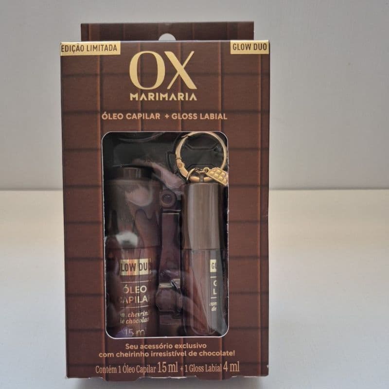 Óleo capilar + gloss labial da ox.