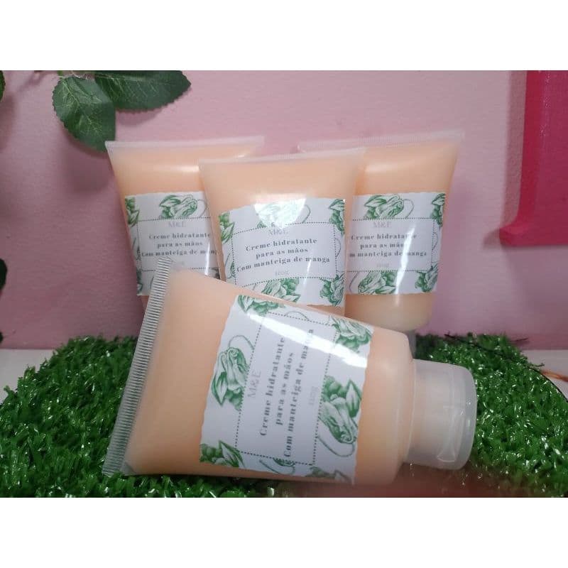 CREME HIDRATANTE PARA MÃOS RESSECADAS COM ÓLEO DE ROSA MOSQUETA E MANTEIGA DE MANGA 110 GRAMAS