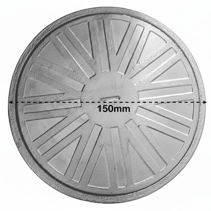 Tampa Inspeção 150mm Reforçado Alumínio ( Tampa + Aro)