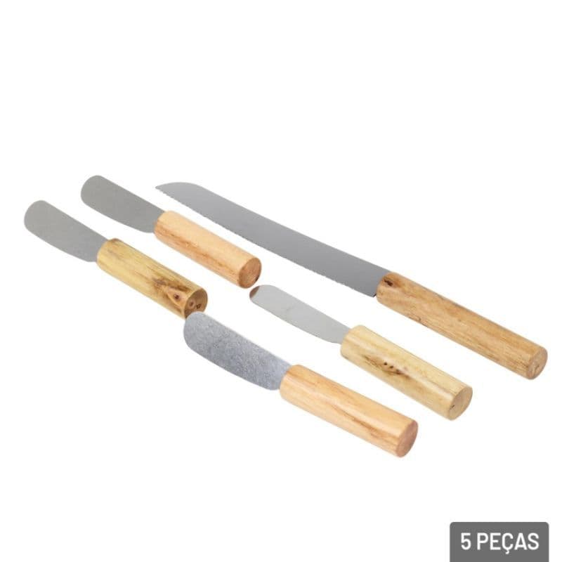 Kit de Utensílios para Petiscos – 5 Peças