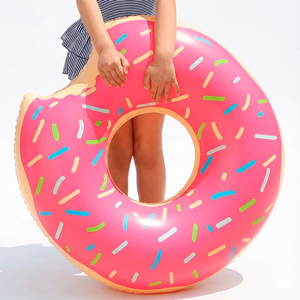 Boia Inflável Donuts Melancia Circular Flutuante Piscina Praia Diversão Familia Infantil Adulto