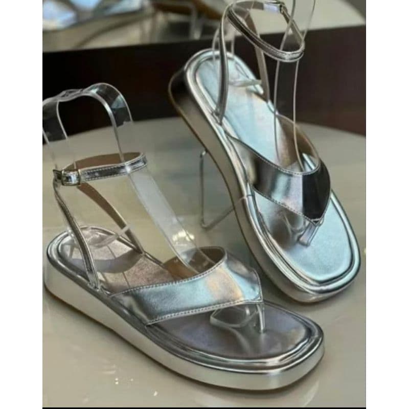 Sandália Tamanco Flatform Plataforma Leve Casual Confortável Rasteira Chinelo De Dedo Feminino