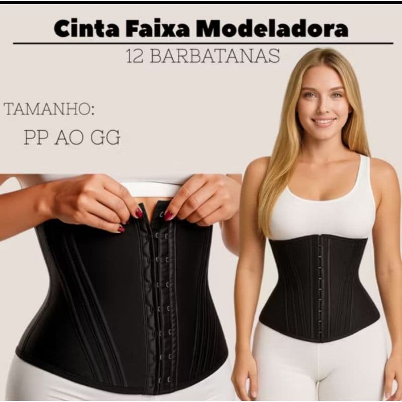 Cinta/ corselet/ corset / corpete  modeladora preta / chocolate