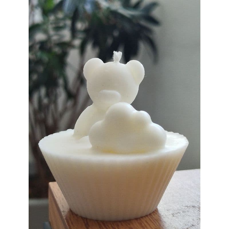 lembrancinha  Kit velas aromáticas ursinho Cup Cake 60g