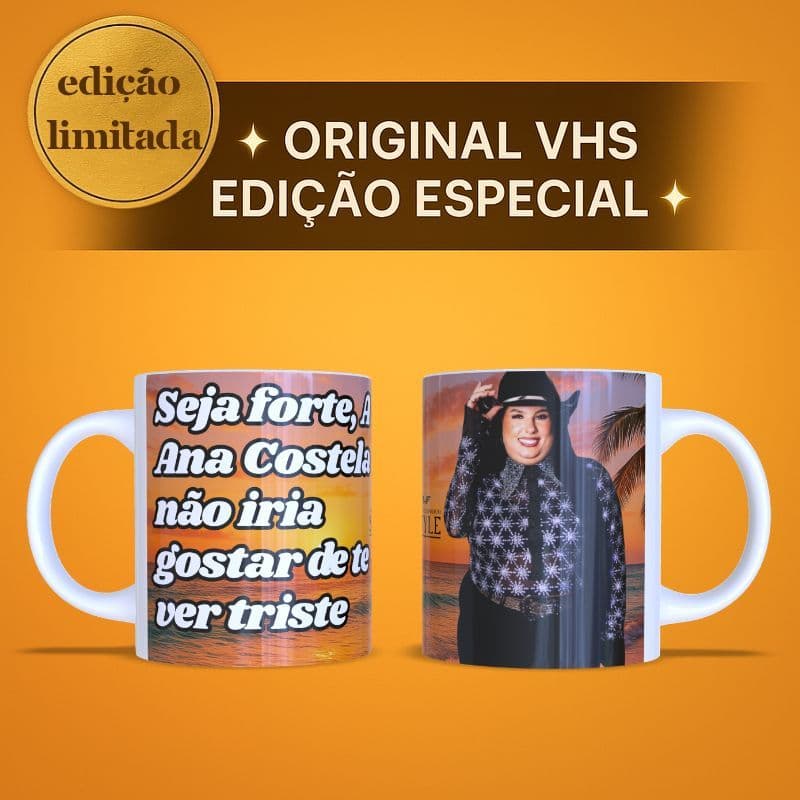 ✨🤠caneca da ana castela "seja forte"  caneca motivacional, presente, engraçado, barato, meme