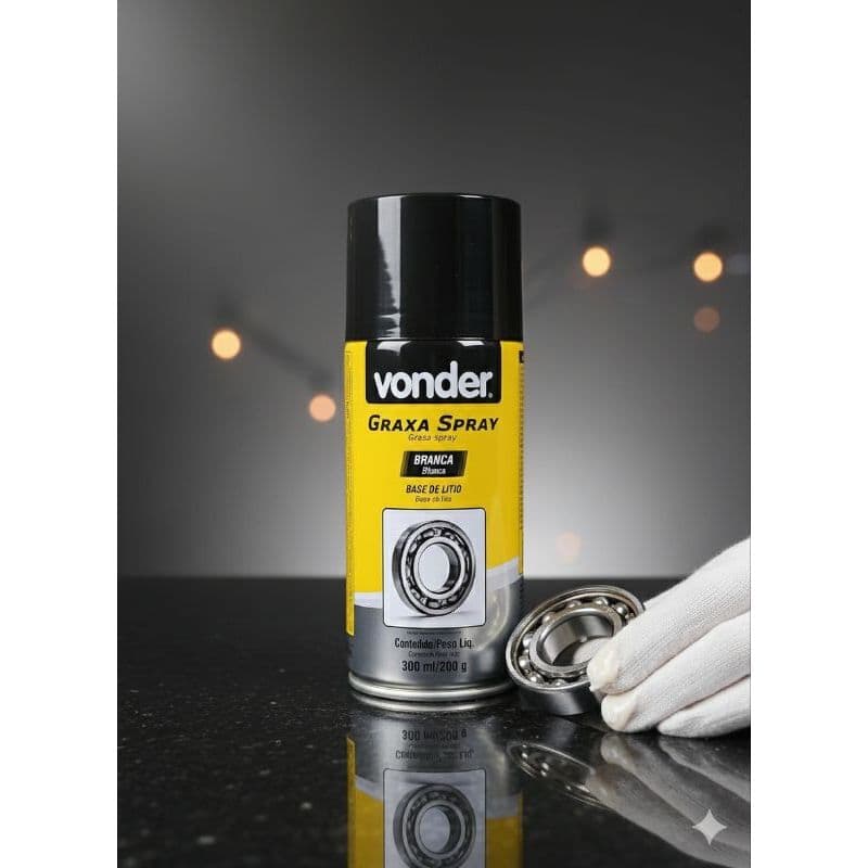 Graxa Branca em Spray Vonder 300ml - Lubrificação de Alta Performance