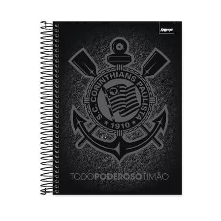 Caderno Universitário Capa Dura, 10 x 1, 160 Folhas, Corinthians,1 UN