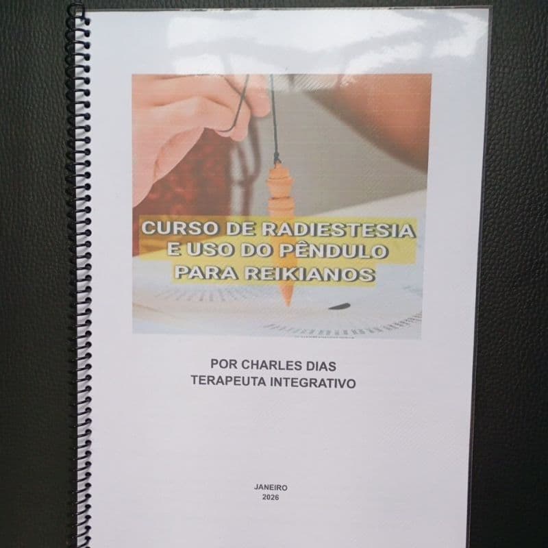 Apostila Curso de Radiestesia + Apostila Gráficos e Relógios Radiônicos + Certificado 60 horas