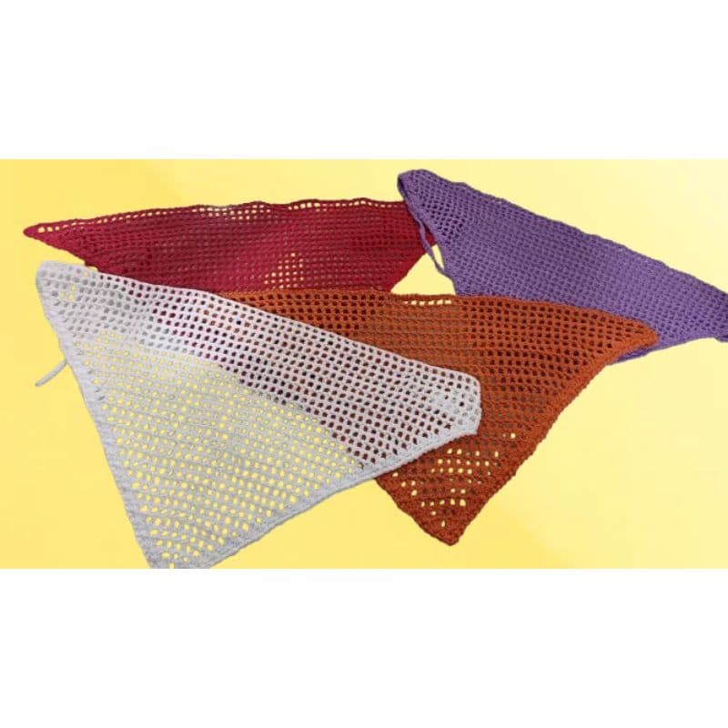 Bandana crochê, praia,verão