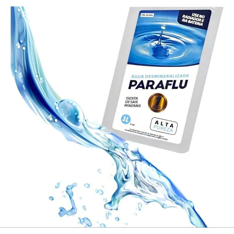 Água Desmineralizada Arrefecimento Radiador Bateria Paraflu 1 Litro Radiador Bateria