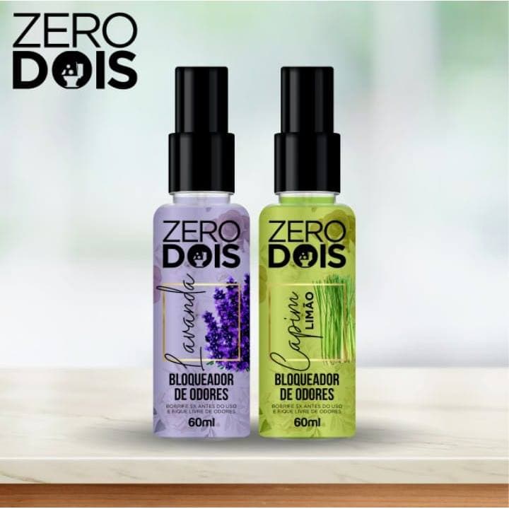 02 Bloqueadores de Odores Sanitários Original Lavanda e Capim Limão 60ml