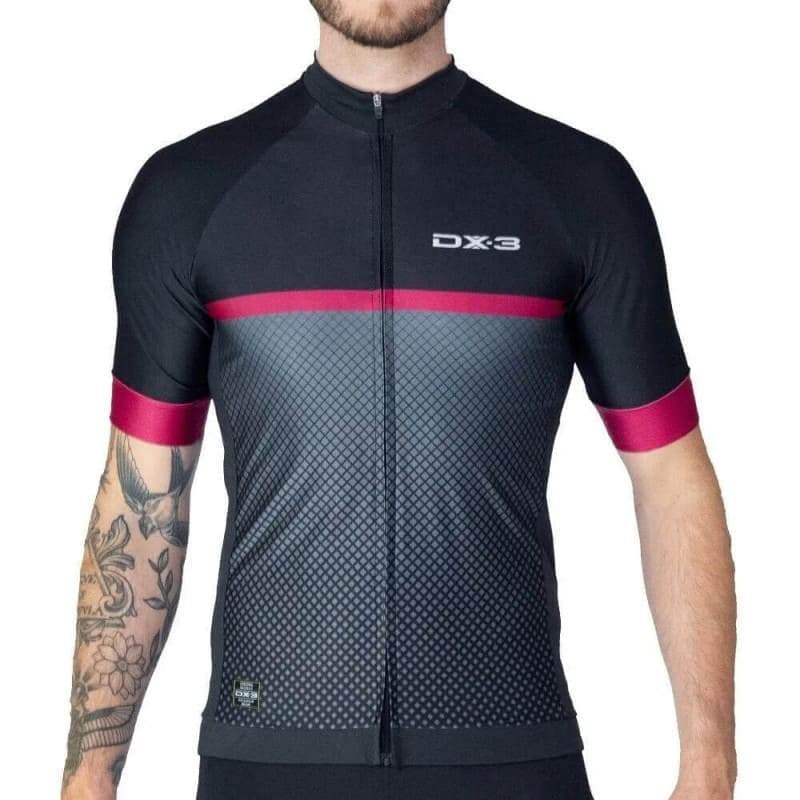 Camisa De Ciclismo DX-3 Masculina Fast 06 UV50+ - Preto