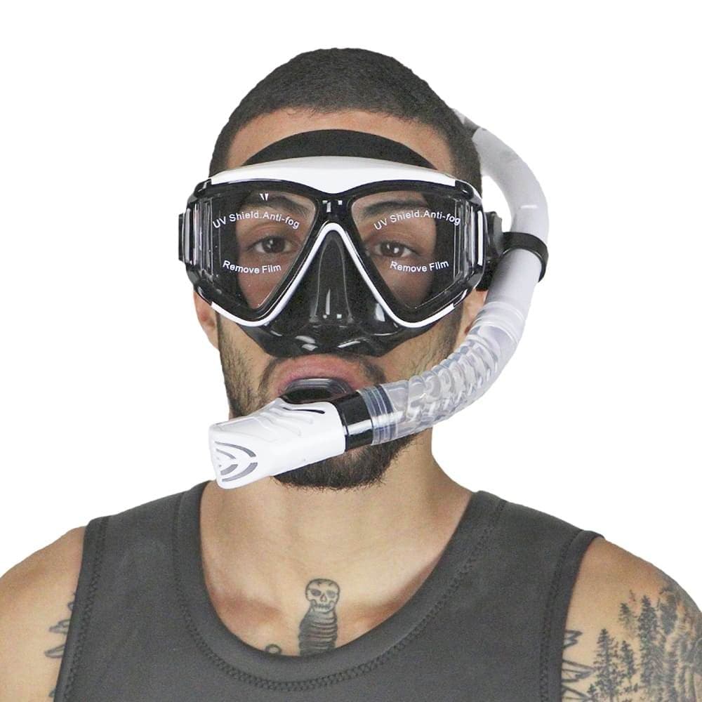 Kit de Mergulho Panorâmico Dry II Dive Motion - Branco