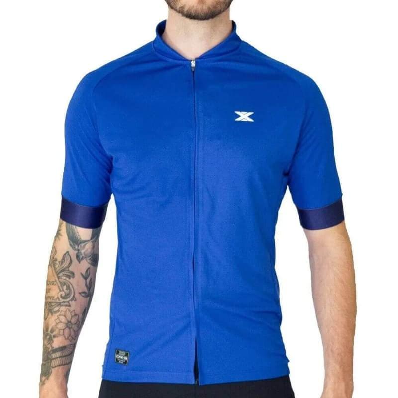 Camisa De Ciclismo DX-3 Masculina Fusion 06 UV50+ - Azul