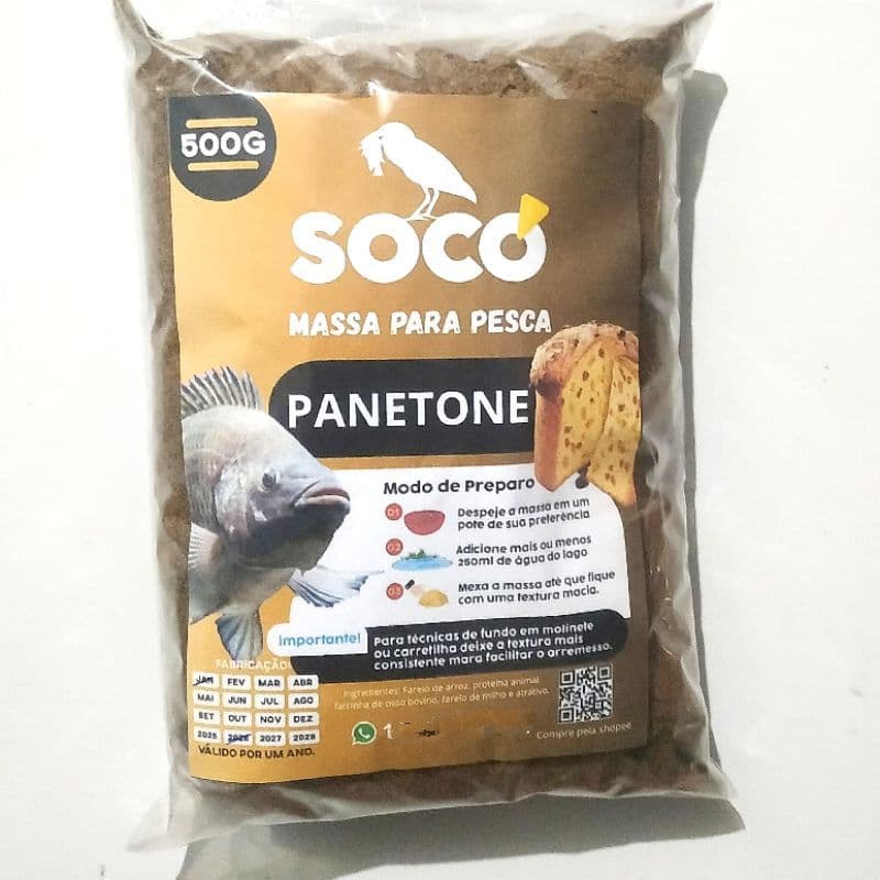 Massa pra Tilápia Panetone - Socó 500g
