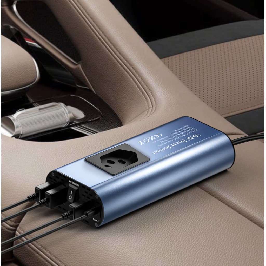 Inversor de carro 500 W DC 12 V - AC 110V / 220 V USB Carregamento rápido Conversor de energia para carro Transformador