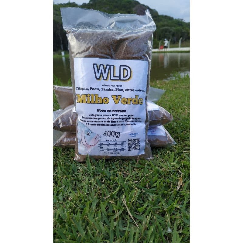 Massa pra pesca, isca WLD 400g Milho Verde