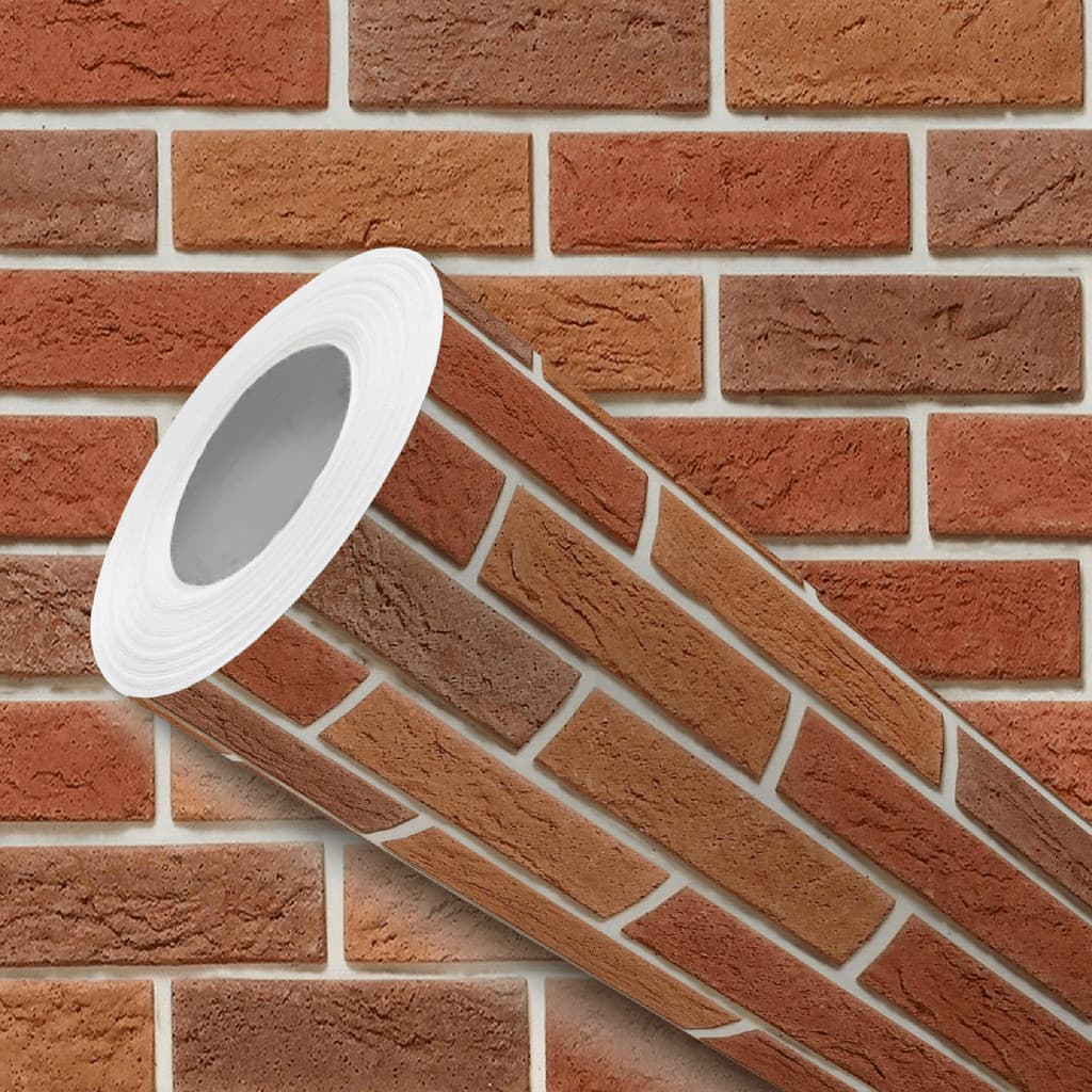 Papel de Parede Adesivo Efeito Tijolos de Barro Fácil Instalação