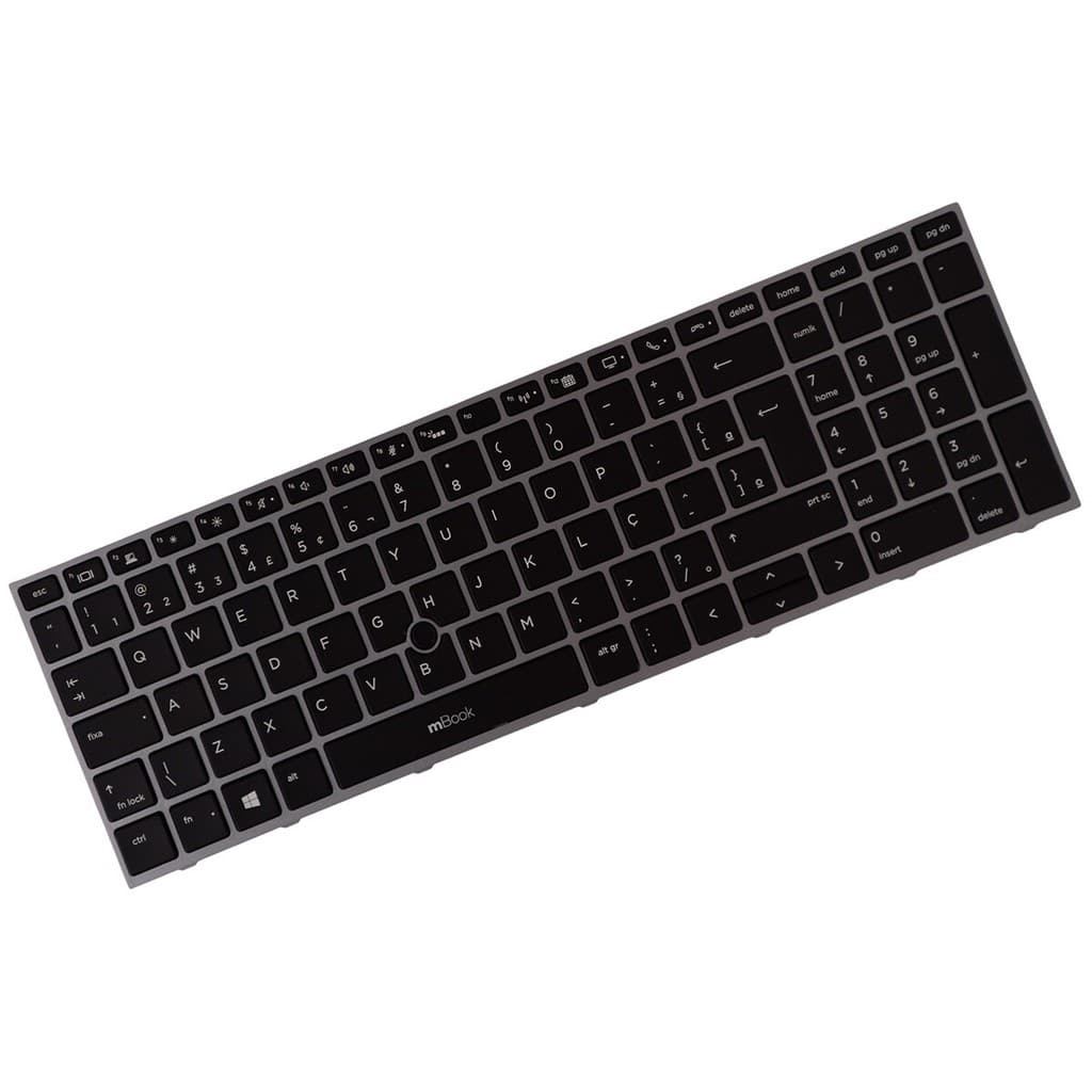 Teclado para HP ZBook 15 G5, 15 G6 BR Retroiluminado