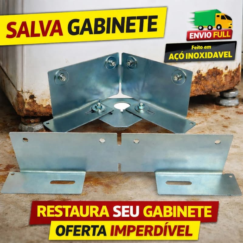 SALVA GABINETE – Pé Nivelador para Máquina de Lavar | Evita Vibração