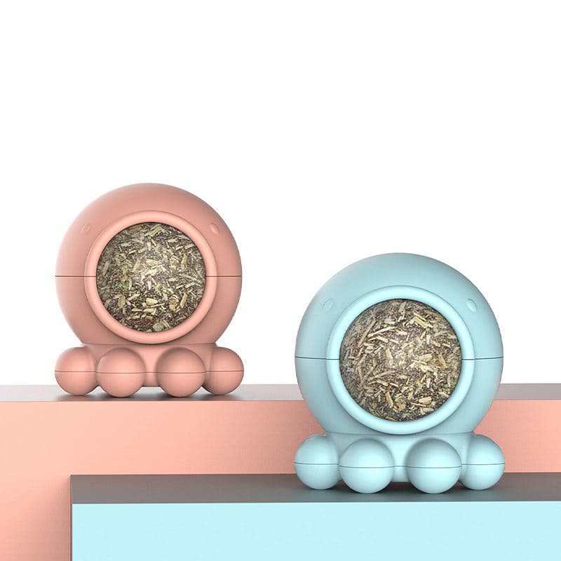 Brinquedo de Erva Gatera para Gatos - Polvo em Silicone, Cores Cuteness!