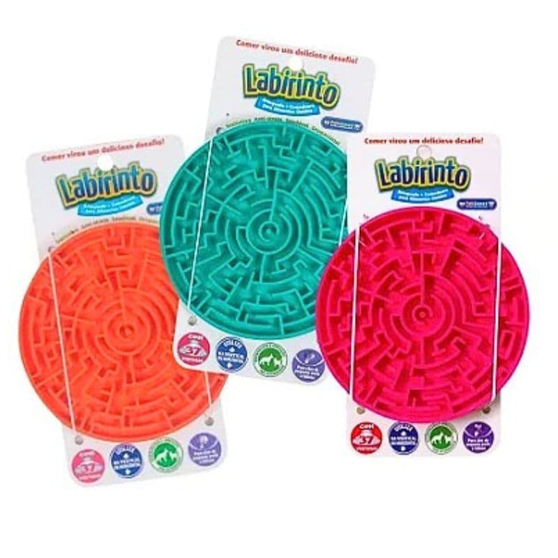 Comedouro Labirinto Pet Games Tapete De Lamber Ração Úmida Para Cães E Gatos