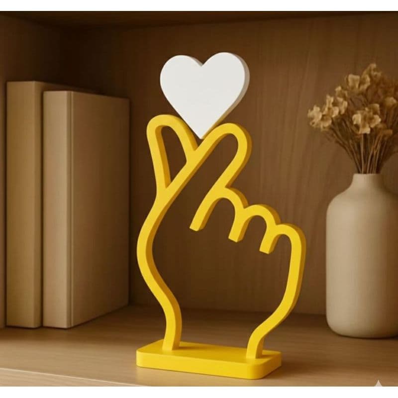 Enfeite Decorativo Mãozinha Coreana Coração - Perfeito para K-Pop e Amor! 💖