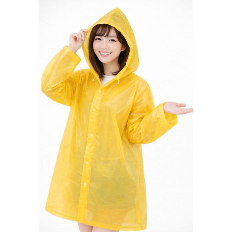 Capa de chuva com botões e touca resistente e reutilizável p festa caminhada unissex feminino masculino tamanho único