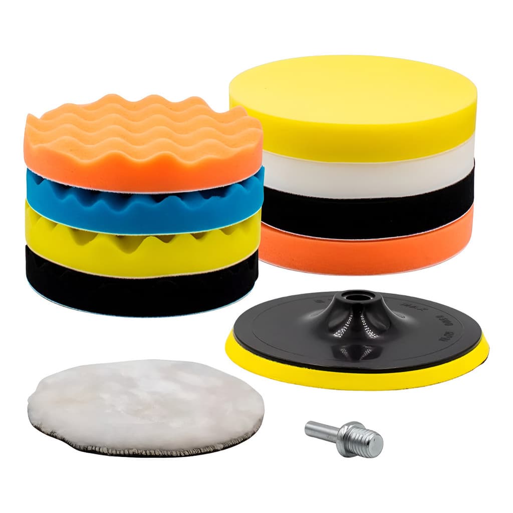 Kit Polimento Automotivo 6 Pol. 11pçs Boinas P/ Furadeira