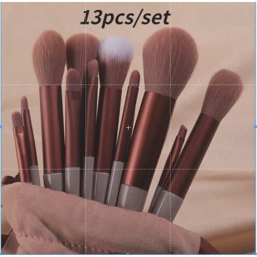 KIT13 Conjunto De Pincéis De Maquiagem , Um Completo De Tinta super Macia Para Os Olhos , Acessível , Portátil