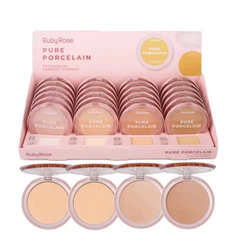 Pó Compacto Facial Pure Porcelain Ruby Rose--HB-M401