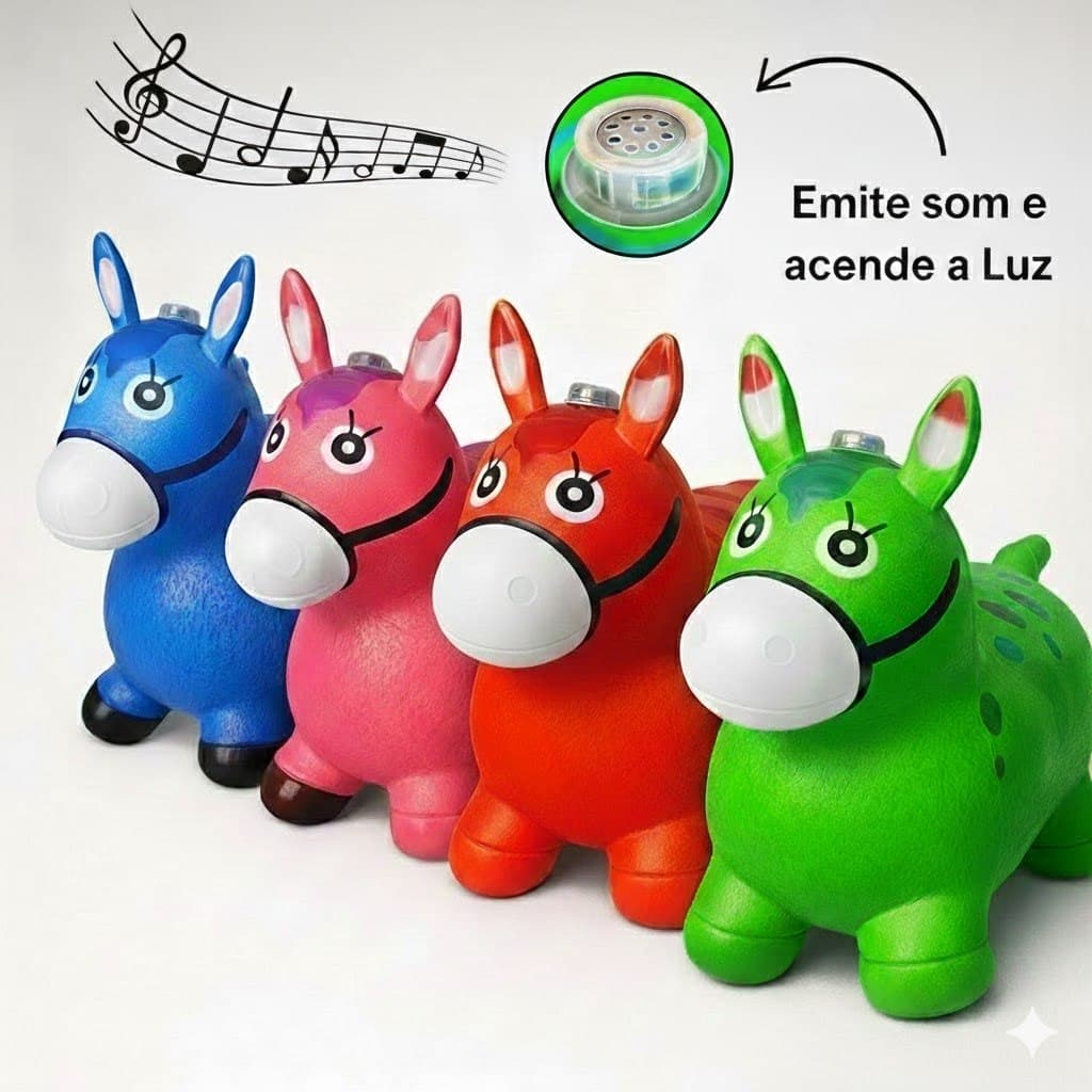 Cavalinho upa upa pula pula brinquedo inflavel infantil