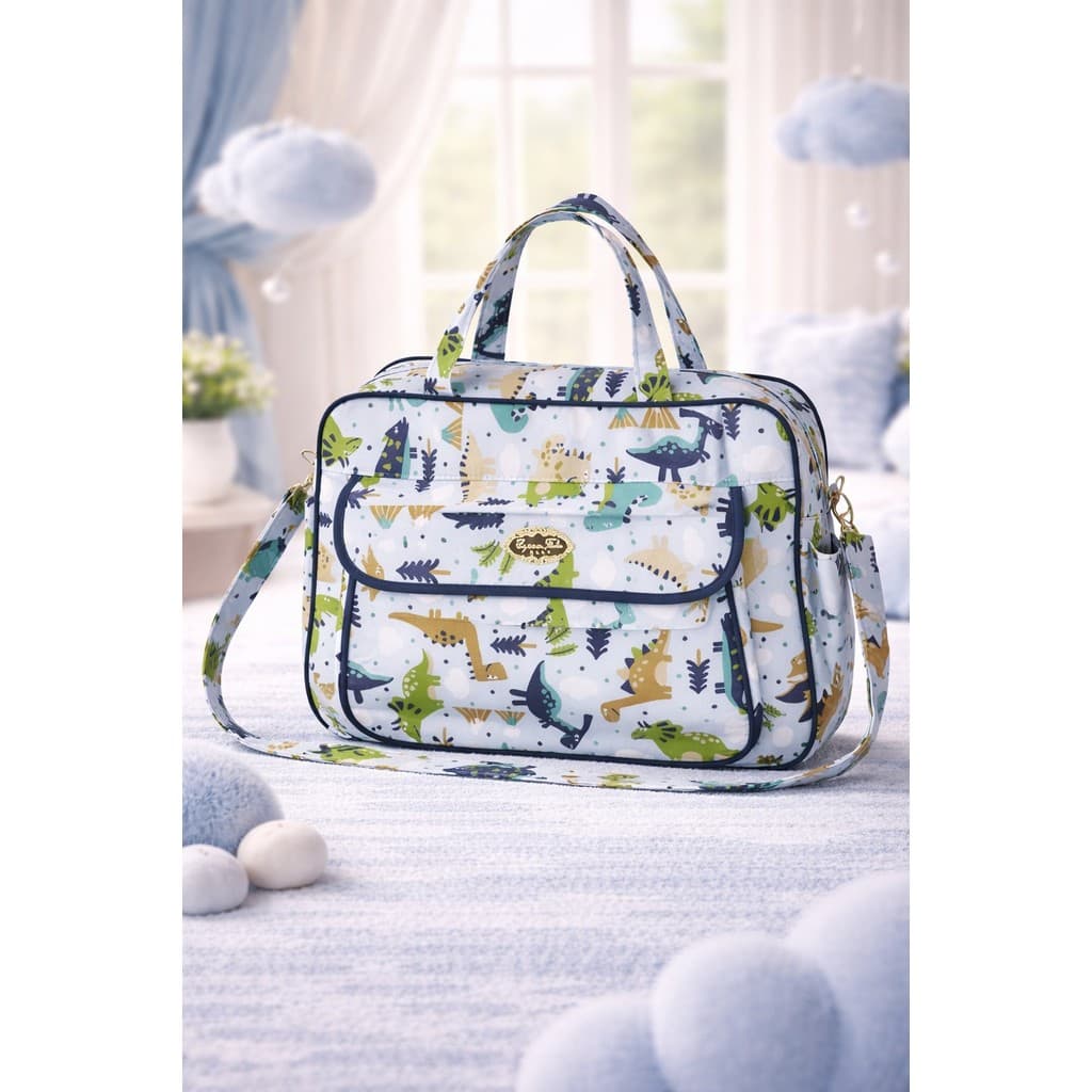 Bolsa Bella Baby Grande Maternidade Dinossauro