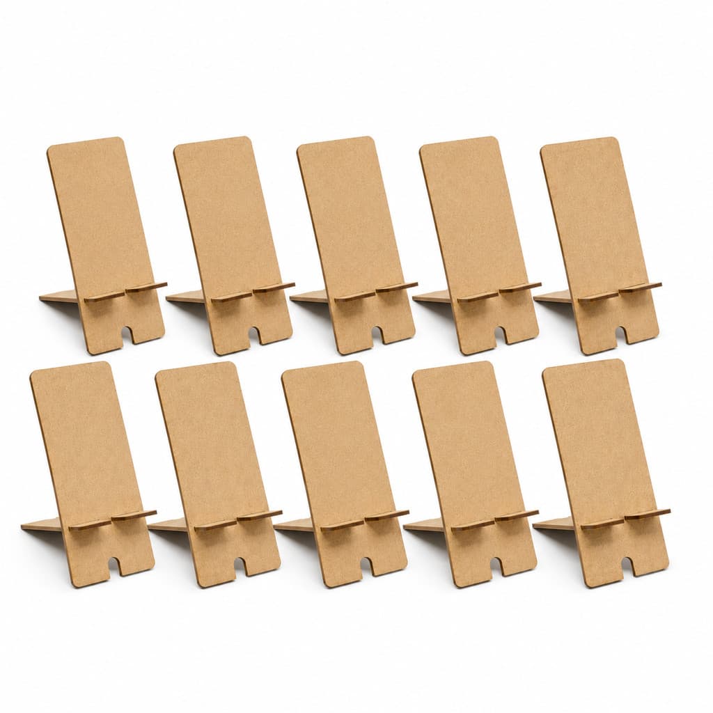 10 Suporte Universal para Celular Mdf Apoio Mesa Escritório