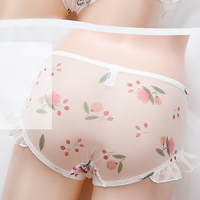 Japonês bonito série tamanho grande masculino Pseudo-mãe CD Cross-Dressing gaze transparente roupa interior quente tenta