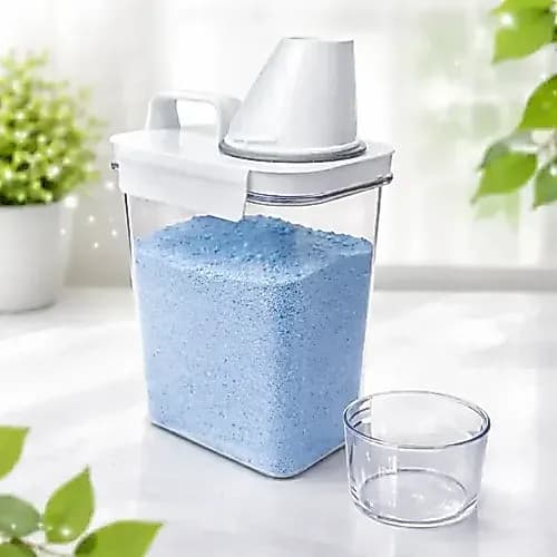 Kit 2 Dispenser Porta Detergente Lavanderia 1,5l C/medidor