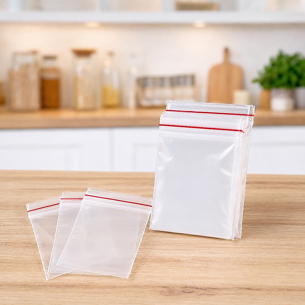 Saco Zip Lock Inoven Nº00 4x4cm Com  1000 / 100 Unidades Hermético Transparente Para Bijuterias