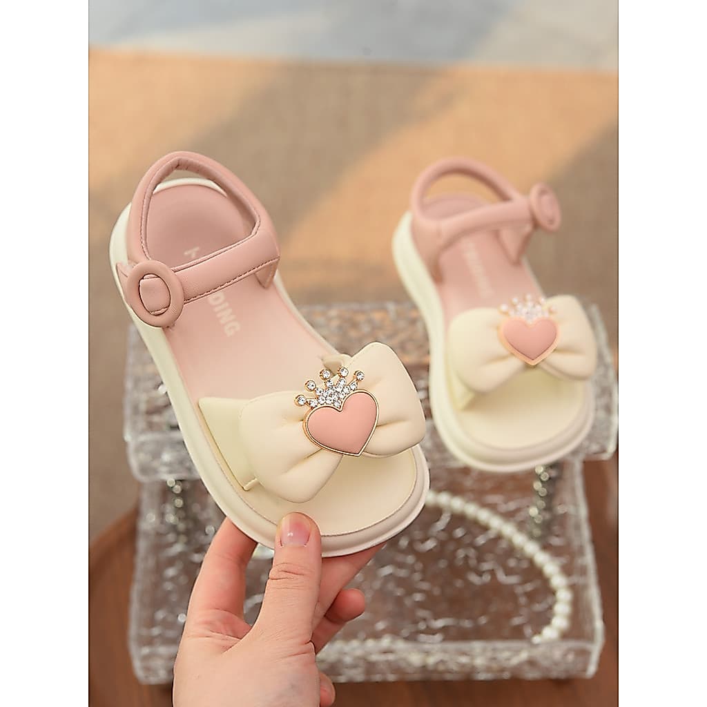 Meninas sandálias de sola macia crianças sapatos de princesa 2026 verão novo estilo médio grande crianças sapatos de pra