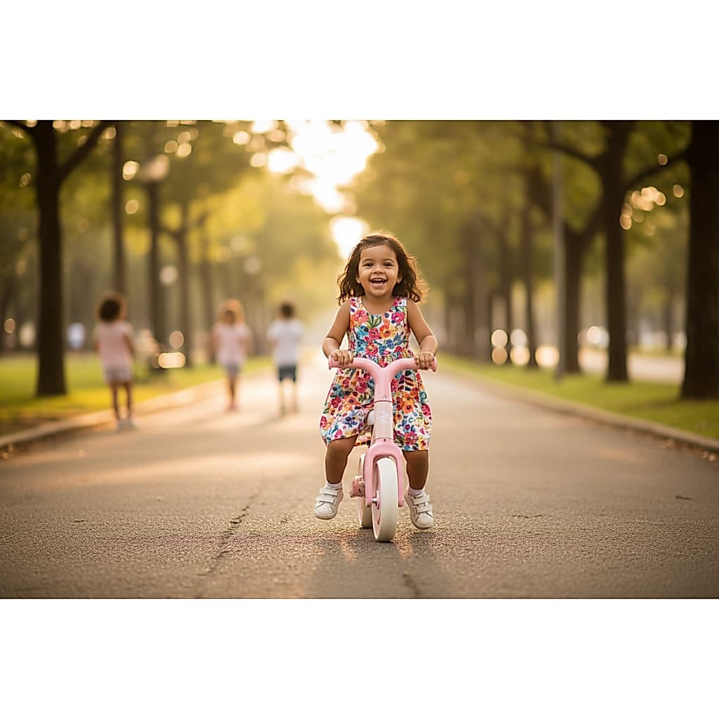 Bicicleta Equilibrio Infantil Sem Pedal Rosa Aprendizagem Equilibrio Diversao Segura