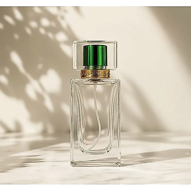 Kit 5 Vidro de Perfume Luxo 50ml Quadrado com – Vidro Reutilizável para Aromas e Essências