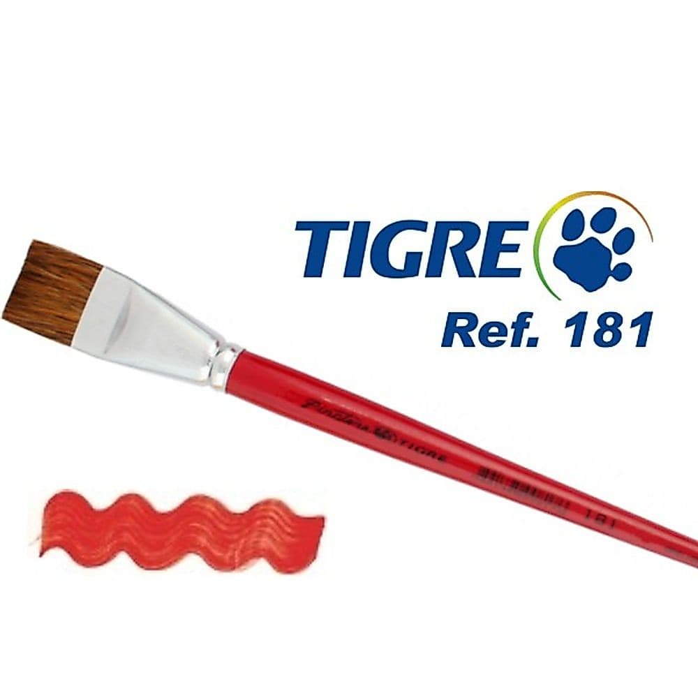 Pincel Ref: 181 Pelo Orelha de Boi Tigre - Surpreenda Pintando com Tigre produtos artísticos