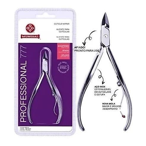 Alicate Cutícula 777 Pro Inox Mundial