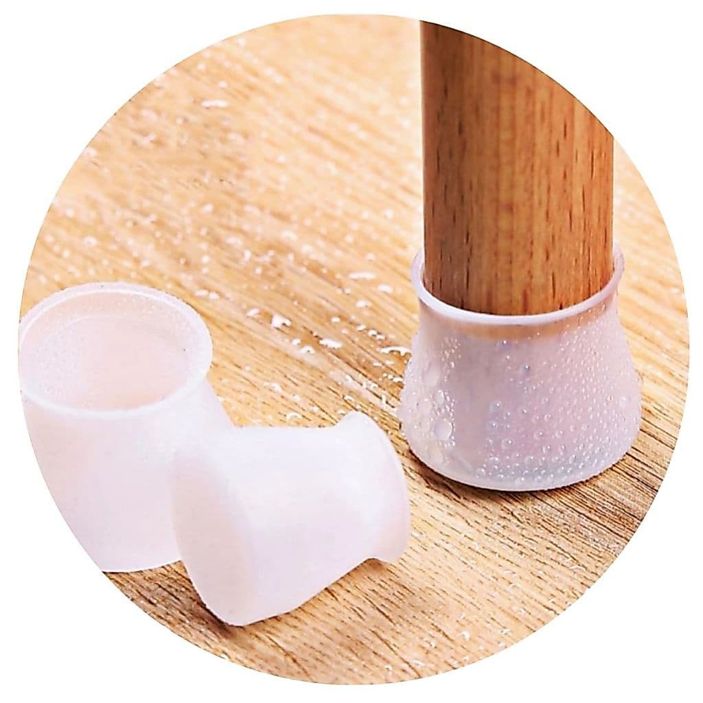 Kit 20 Peças Protetor Para O Pé Da Cadeira Mesa De Silicone
