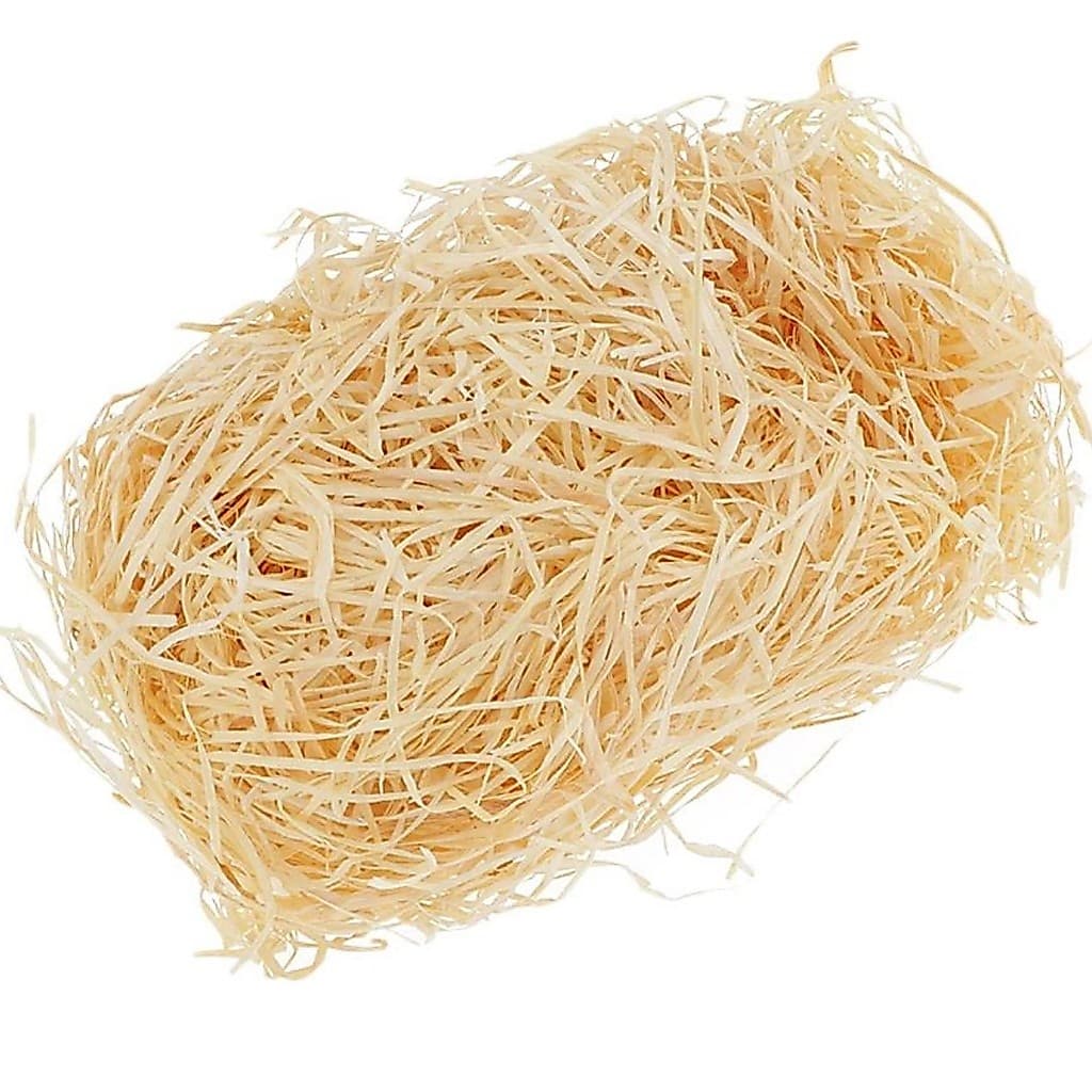 Palha de Madeira Natural Pacote Com 40 Gramas Para Decorações,  Cestos, Enfeites, Presentes