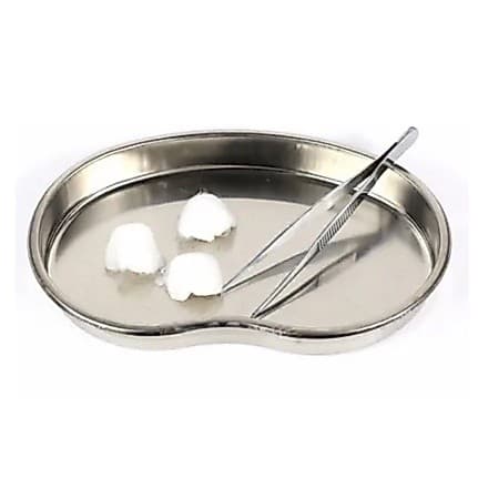Bandeja Cirúrgica Cuba Rim Metal Inox Instrumental Hospitalar Cílios Sobrancelha Micropigmentação Cubarrim Dentista