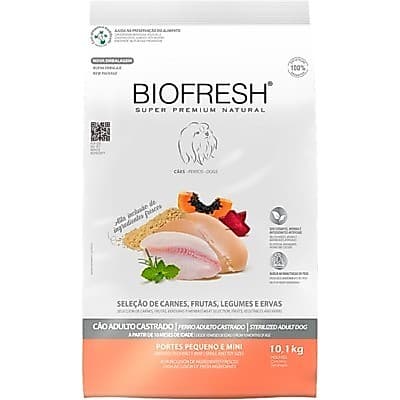 Ração Biofresh Cães Adultos Castrados Raças Pequenas 10,1kg