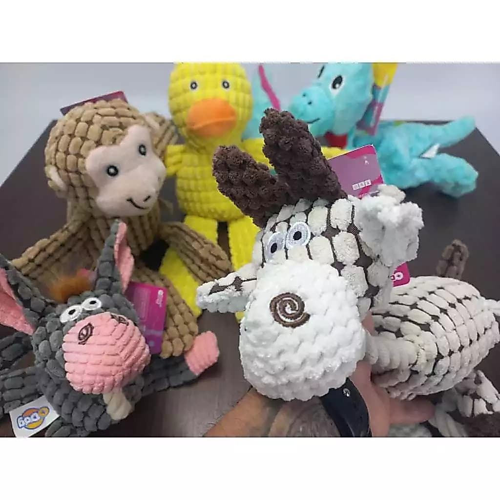 Brinquedo Mordedor Para Cães Gatos Coleção Animais Pelúcia Pet Cachorro Brinquedo Mais Dog Sonoro