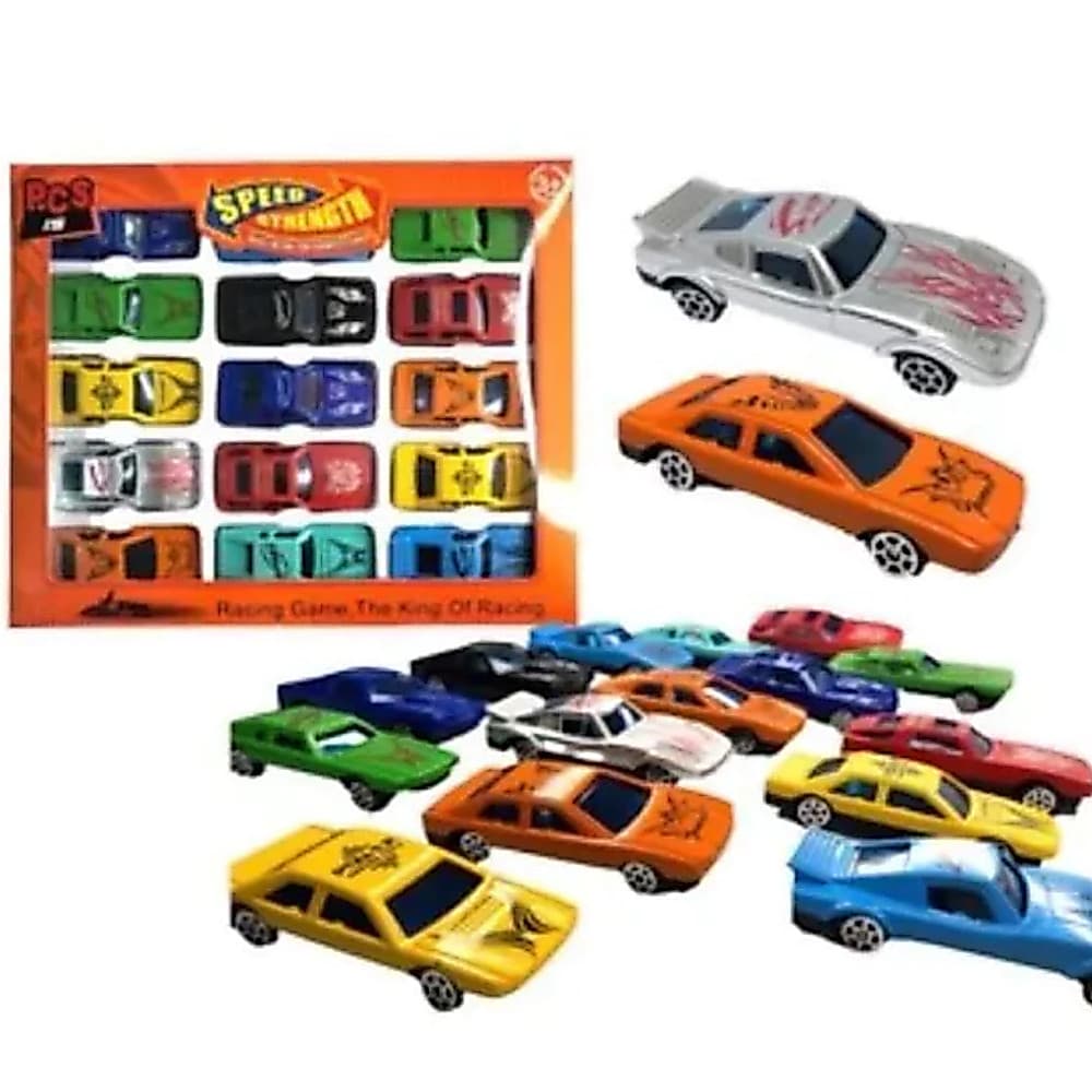 Kit Com 30 Carrinhos Coloridos Coleção Carros De Brinquedo Menino Roda Livre