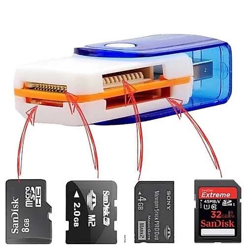 Leitor Usb Adaptador De Cartão De Memória Micro Sd Até 64gb--DU KA